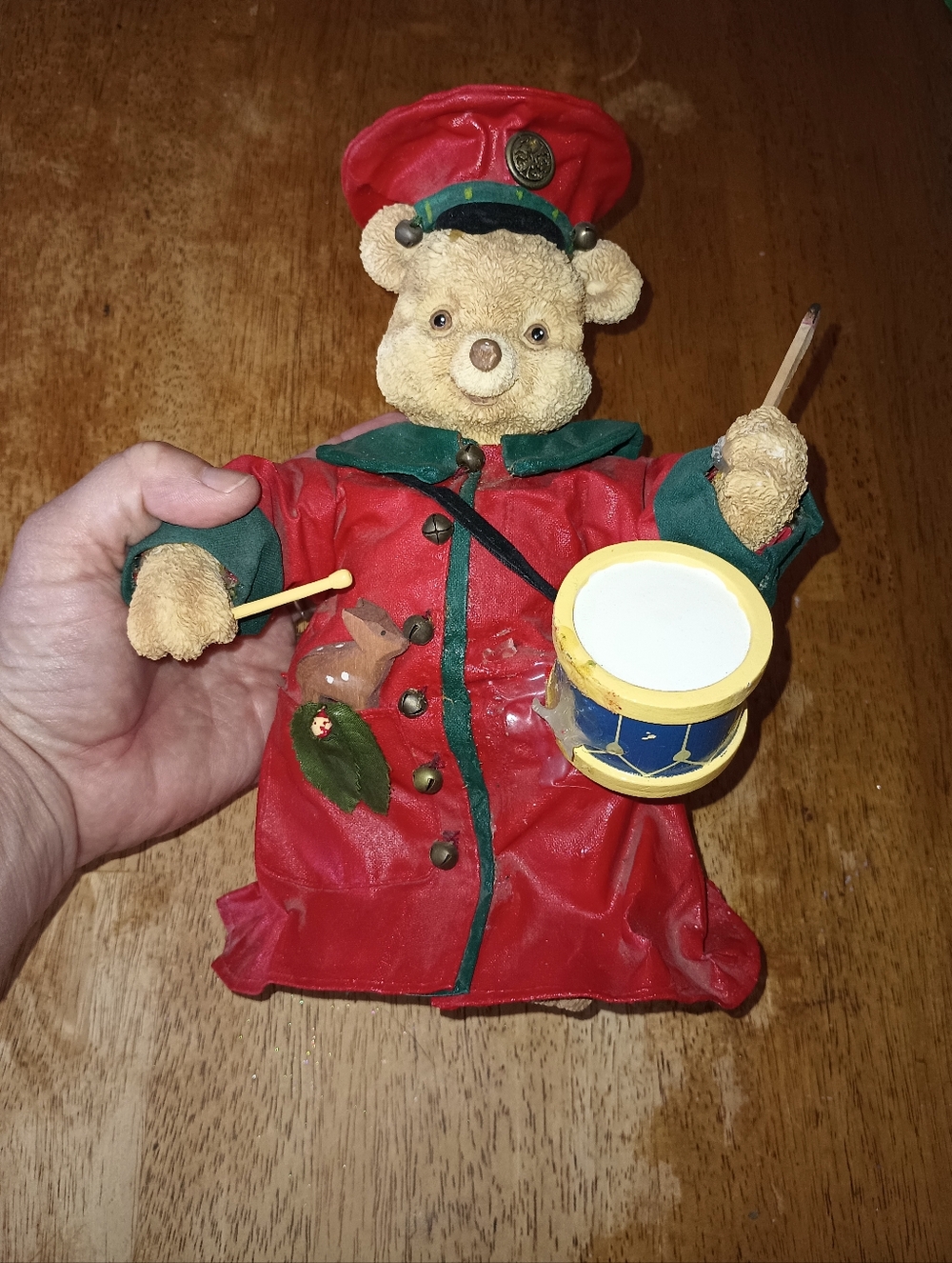 Vintage 1992 The San Francisco Music Box Co. Teddy Bear Figure